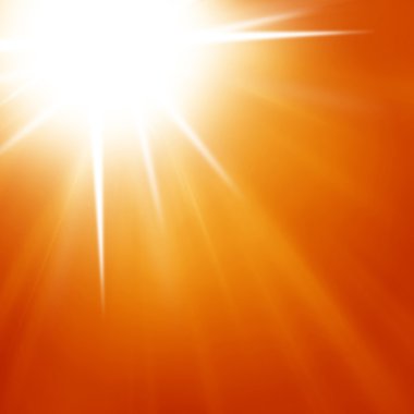 Kırmızı yaz güneşi