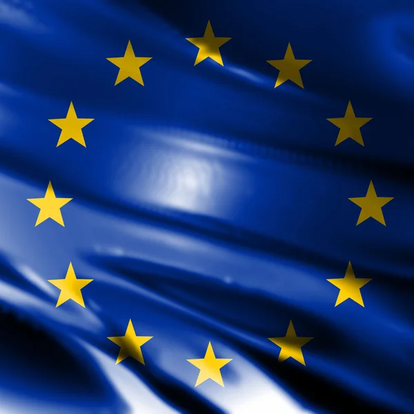 欧盟旗帜 — 图库照片