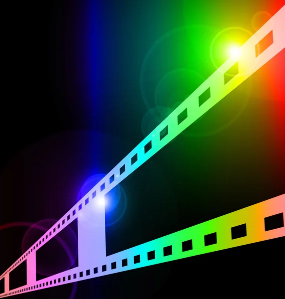 Colorful film strip — Stock Photo, Image