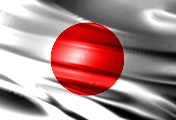 Japanska flaggan — Stockfoto