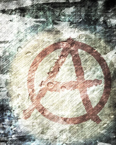 Символ анархии — стоковое фото