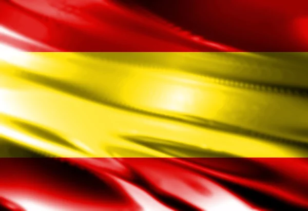 Spanische Flagge — Stockfoto