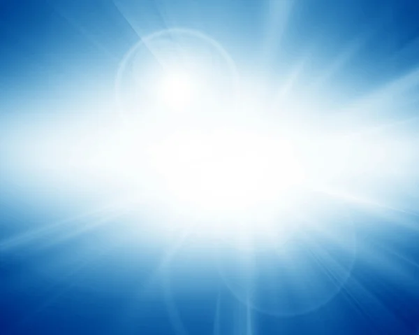 Blue summer sun — Stock Photo, Image