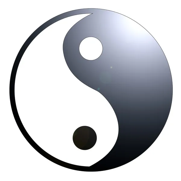 Symbol yin yang — Zdjęcie stockowe