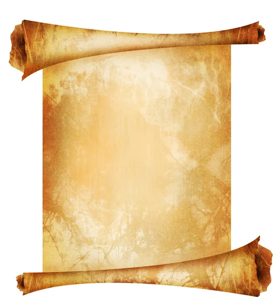 Oud papier scroll — Stockfoto