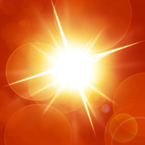 Яркое летнее солнце — стоковое фото