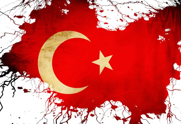 Türkische Flagge — Stockfoto