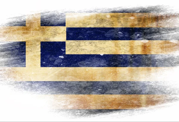 Греческий флаг — стоковое фото