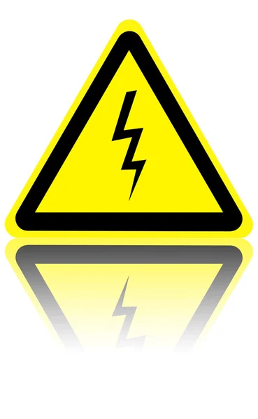 High voltage danger sign — Stock Photo, Image