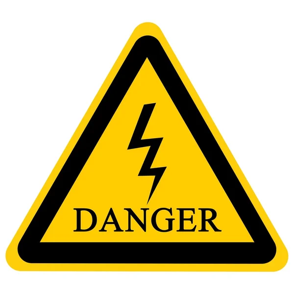 High voltage danger sign — Stock Photo, Image