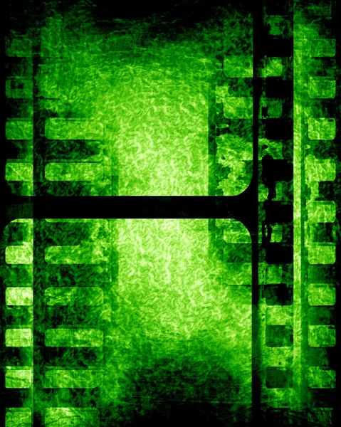 Green filmstrip — Stock Photo, Image