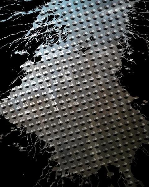 ブラシをかけられたアルミニウム金属板 — ストック写真