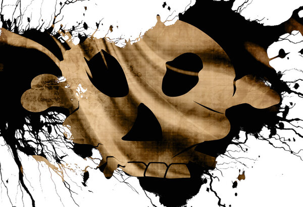 Старый пиратский флаг
