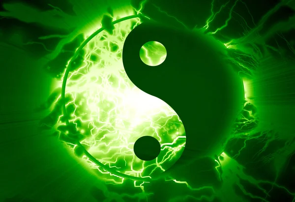 Yin yang tecken — Stockfoto