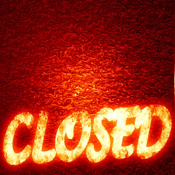 Closed — Stock Photo, Image