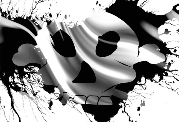 Старый пиратский флаг
