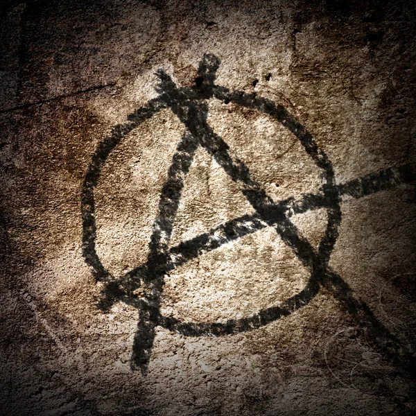 Símbolo de anarquia — Fotografia de Stock