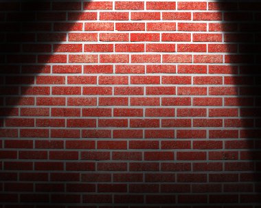 Duvarın üzerinde spotlight