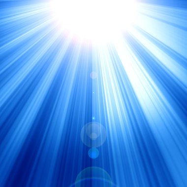 Mavi sahne ışıkları