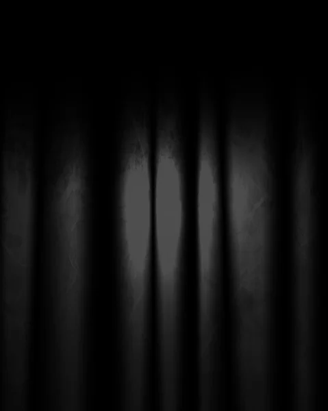 黒いカーテン — ストック写真