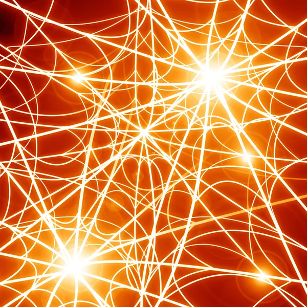 Glowing spider web — Stock Photo, Image