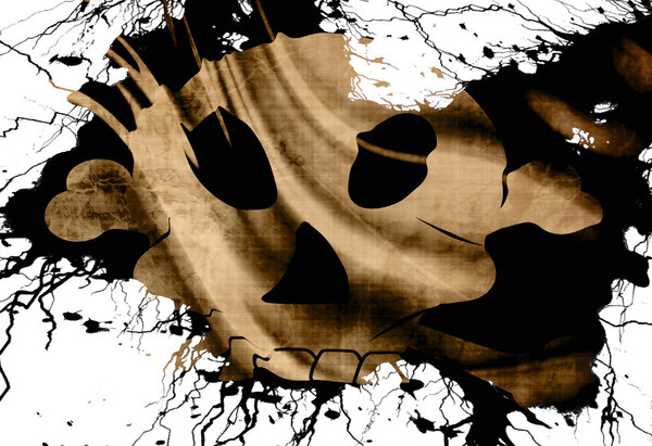 Старый пиратский флаг
