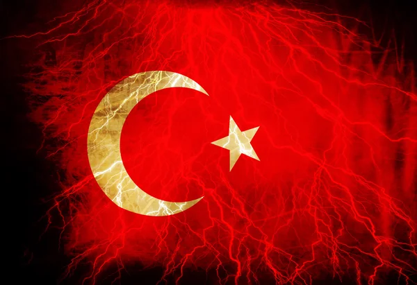 Turkse vlag — Stockfoto