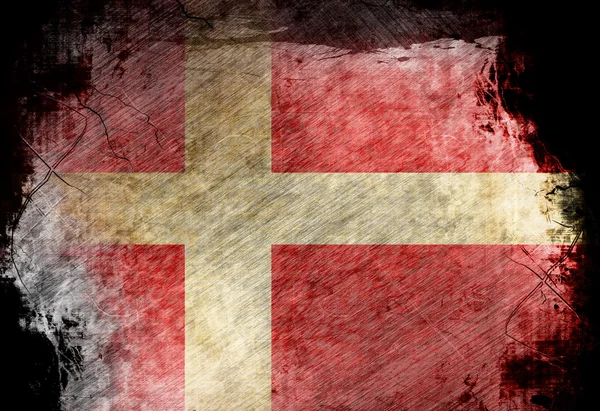 Danish flag — Stock Photo, Image