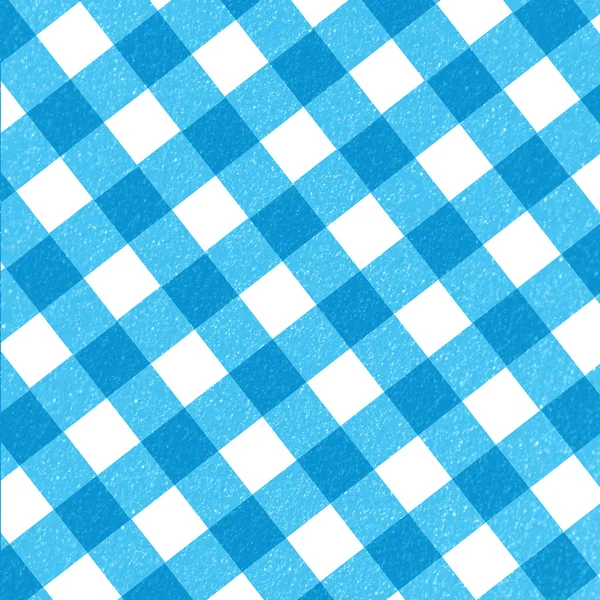 Blue picnic cloth — Stock Photo, Image