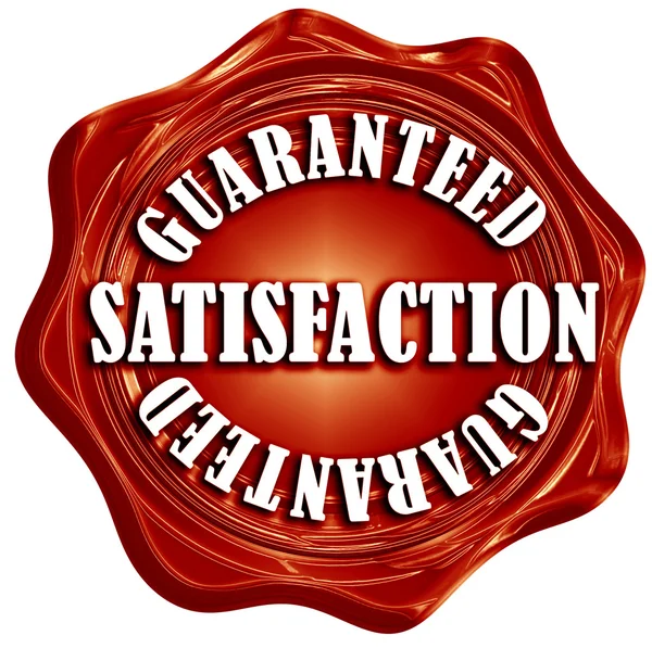 Satisfaction guaranteed — Stock Photo, Image