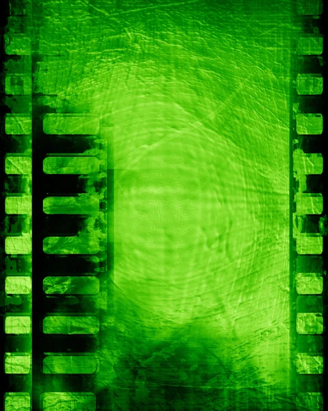 Green filmstrip — Stock Photo, Image