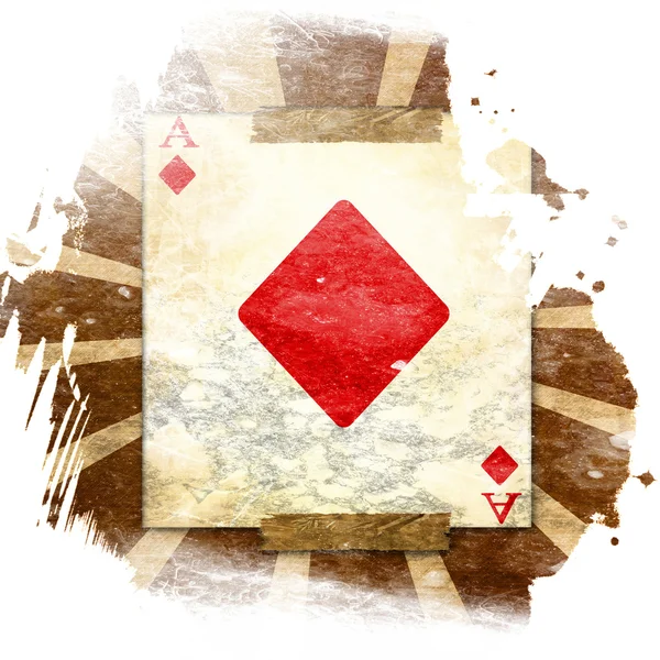 Staré hrací karta — Stock fotografie