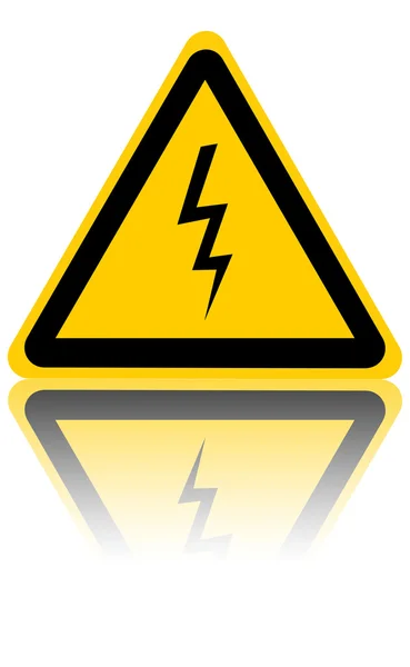 High voltage danger sign — Stock Photo, Image
