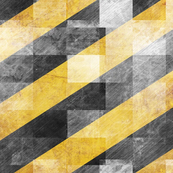 黑色和黄色危险行 — 图库照片