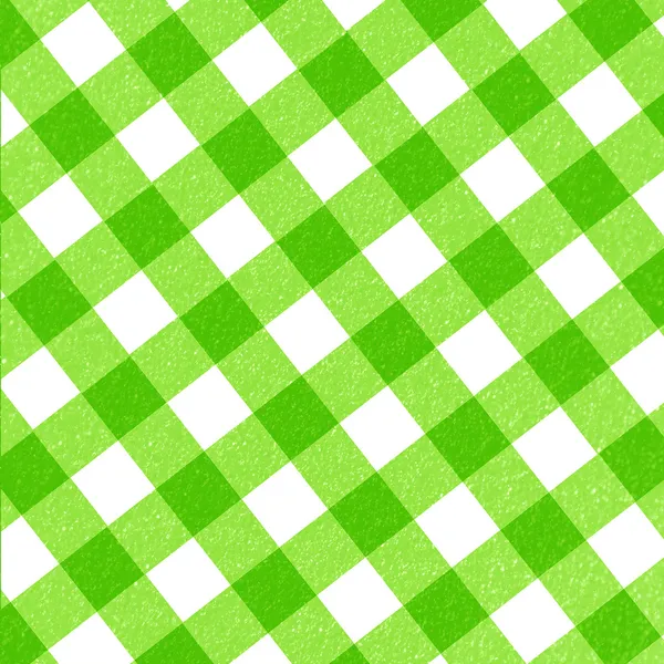 Green picnic cloth — Stock Photo, Image