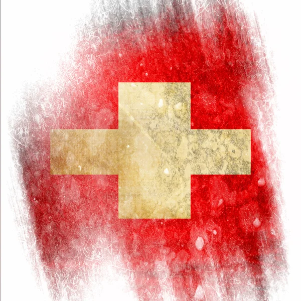 Swiss vlag — Stockfoto