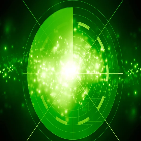 Green radar screen — Stock Photo, Image