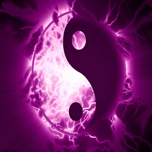 Znak yin yang — Zdjęcie stockowe