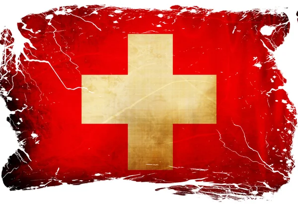 Swiss vlag — Stockfoto