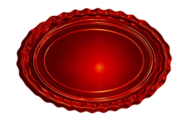 Red wax seal — Stock Photo, Image