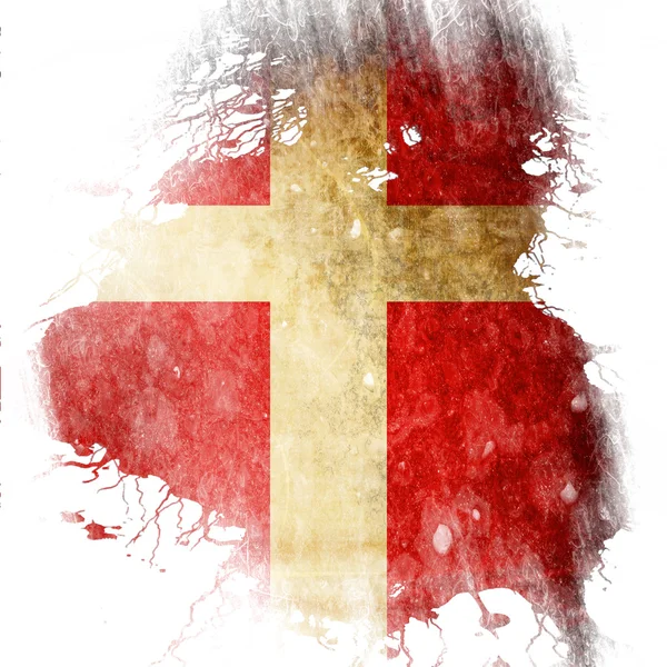 Dänische Flagge — Stockfoto