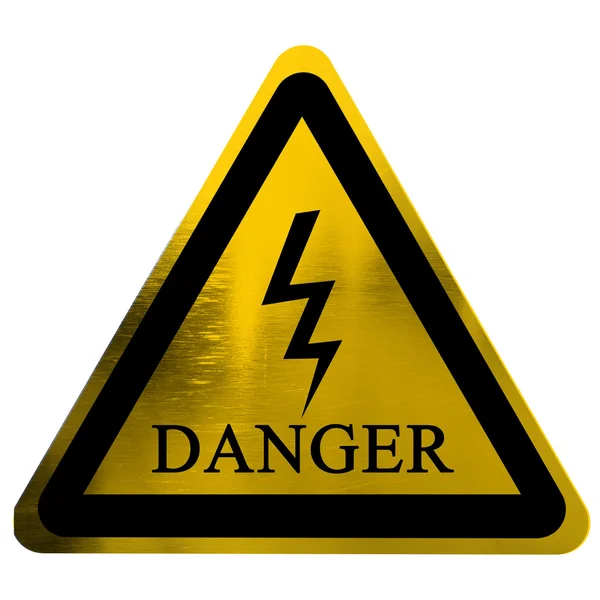 High voltage danger sign — Stock Photo, Image