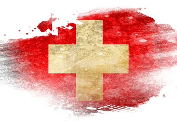 Schweiz flagga — Stockfoto