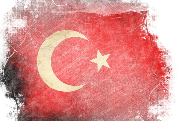 Türkische Flagge — Stockfoto