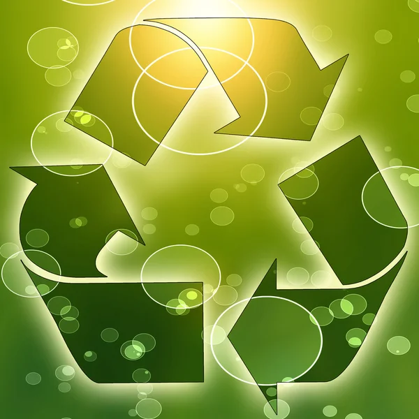 Znak recyklingu — Zdjęcie stockowe