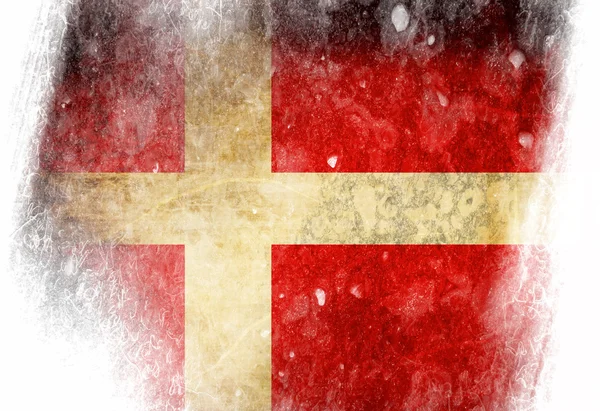 Deense vlag — Stockfoto