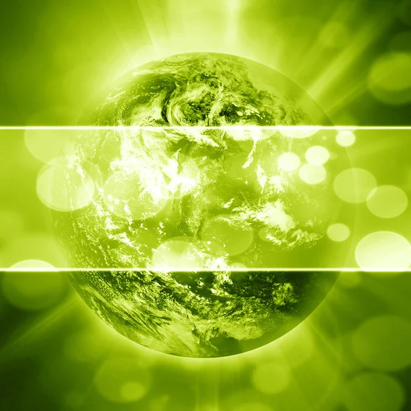 Gröna planetjorden — Stockfoto