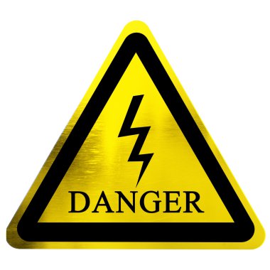 Yüksek Voltaj Tehlike işareti