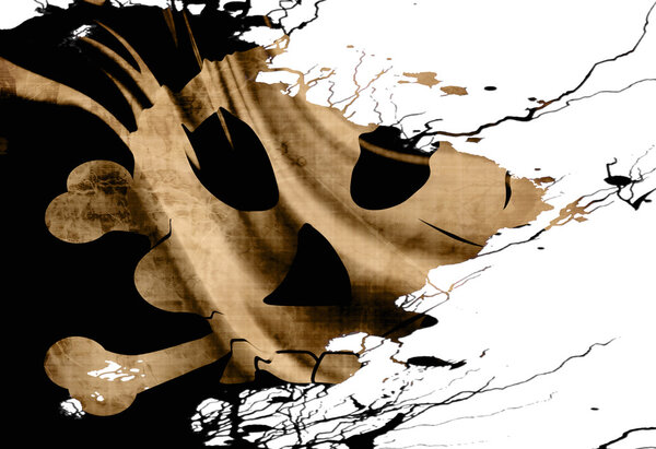 Старый пиратский флаг
