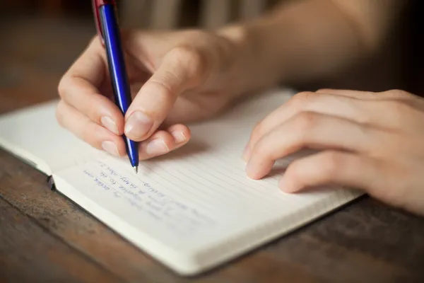 Abstrakte Handschrift auf dem Papier Stockbild